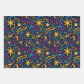 Feuille De Papier Cadeau motif cool de la fête Galaxy (Devant 2)