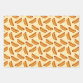 Feuille De Papier Cadeau motif cool de restauration rapide hot-dog (Devant)