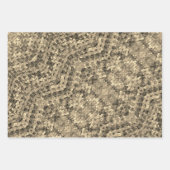 Feuille De Papier Cadeau Motif Crochet (Devant 3)