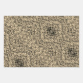 Feuille De Papier Cadeau Motif Crochet (Devant)