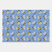 Feuille De Papier Cadeau Motif d'abeilles lunaires (Devant 2)