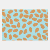 Feuille De Papier Cadeau Motif d'amandes (Devant)