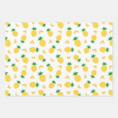 Feuille De Papier Cadeau Motif d'ananas mou et drôle (Devant 2)