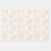 Feuille De Papier Cadeau motif d'anges | ensemble I (Devant 2)