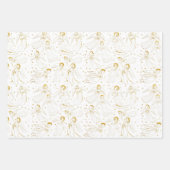 Feuille De Papier Cadeau motif d'anges | ensemble III (Devant 2)