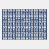 Feuille De Papier Cadeau Motif d'aquarelle Abstrait bleu moderne (Devant)