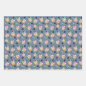 Feuille De Papier Cadeau Motif D'Aquarelle Coupe Gâteaux Et Fruits (Devant 3)