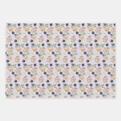 Feuille De Papier Cadeau Motif D'Aquarelle Coupe Gâteaux Et Fruits (Devant 2)