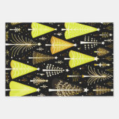 Feuille De Papier Cadeau Motif d'arbre de Noël (Devant 3)