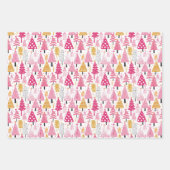 Feuille De Papier Cadeau Motif d'arbre de Noël à bonbons (Devant 3)