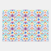 Feuille De Papier Cadeau Motif d'art populaire mexicain (Devant 2)