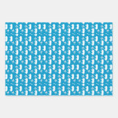 Feuille De Papier Cadeau Motif d'avion Sky Blue (Devant 2)