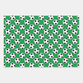 Feuille De Papier Cadeau Motif de balle de football (Devant 3)