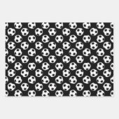 Feuille De Papier Cadeau Motif de balle de football (Devant 2)