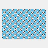 Feuille De Papier Cadeau Motif de balle de football (Devant)