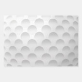 Feuille De Papier Cadeau Motif de balle de golf (Devant)
