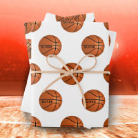 Motif de ballon de basket-ball Nom des enfants Ann
