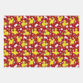 Feuille De Papier Cadeau Motif de baseball de softball (Devant)