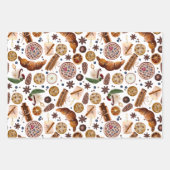 Feuille De Papier Cadeau Motif de biscuits de Noël Hygge (Devant 3)