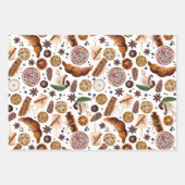 Feuille De Papier Cadeau Motif de biscuits de Noël Hygge (Devant 2)