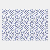 Feuille De Papier Cadeau Motif de bleuets d'aquarelle (Devant)