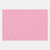 Feuille De Papier Cadeau Motif de bloc de surface géométrique rose (Devant)