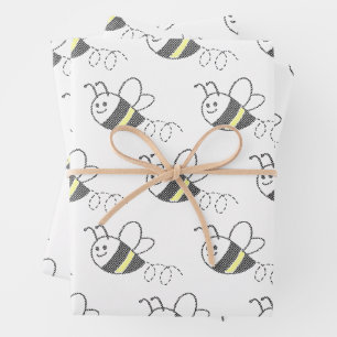 Feuille De Papier Cadeau Motif de broderie au point de croix Impression Mig