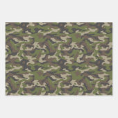 Feuille De Papier Cadeau Motif de camouflage vert (Devant 3)