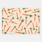 Feuille De Papier Cadeau Motif de carottes orange (Devant 3)