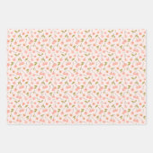 Feuille De Papier Cadeau Motif de cerise aquarelle (Devant)