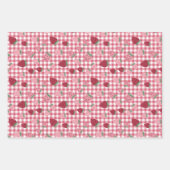 Feuille De Papier Cadeau Motif de champ fraise (Devant 2)