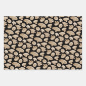 Feuille De Papier Cadeau Motif de champignons de bois (Devant 3)