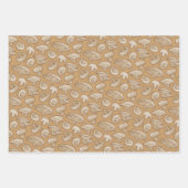 Feuille De Papier Cadeau Motif de champignons de bois (Devant 2)