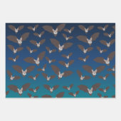 Feuille De Papier Cadeau Motif de chauve-souris Éffrayant (Devant 2)