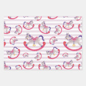 Feuille De Papier Cadeau Motif de cheval rocking de l'enfant (Devant 2)