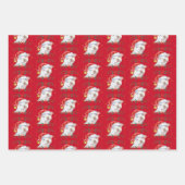 Feuille De Papier Cadeau Motif de chien robuste Noël (Devant 2)