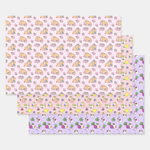 Feuille De Papier Cadeau motif de cochon de Guinée