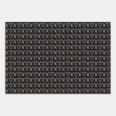 Feuille De Papier Cadeau Motif de coeur Xo Valentines (Devant 2)