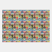 Feuille De Papier Cadeau Motif de compilation de la Ligue de justice de Chi (Devant)