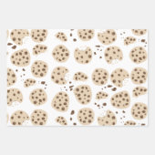 Feuille De Papier Cadeau Motif de cookies à puces de chocolat (Devant 3)