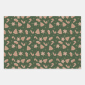 Feuille De Papier Cadeau Motif de cookies de Noël (Devant 3)