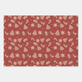 Feuille De Papier Cadeau Motif de cookies de Noël (Devant 2)