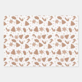 Feuille De Papier Cadeau Motif de cookies de Noël (Devant)