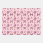 Feuille De Papier Cadeau Motif de crayon Coquette Bow (Devant 3)