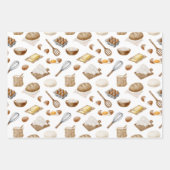 Feuille De Papier Cadeau Motif de cuisson aquarelle (Devant 2)