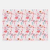 Feuille De Papier Cadeau Motif de cuisson Cupcake rose violet (Devant 3)