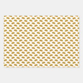 Feuille De Papier Cadeau Motif de Cute Hamburger (Devant 3)