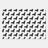 Feuille De Papier Cadeau Motif de Dachshund Joyeux Noël (Devant 3)