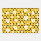 Feuille De Papier Cadeau Motif de dessin d'abeille dormant (Devant 2)