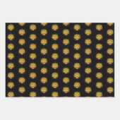 Feuille De Papier Cadeau Motif de dessin de tigre (Devant 3)